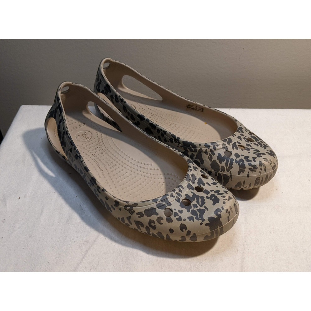 CROCS‎ Womens US 9 Tan Brown Kadee Comfort Ballett Flats